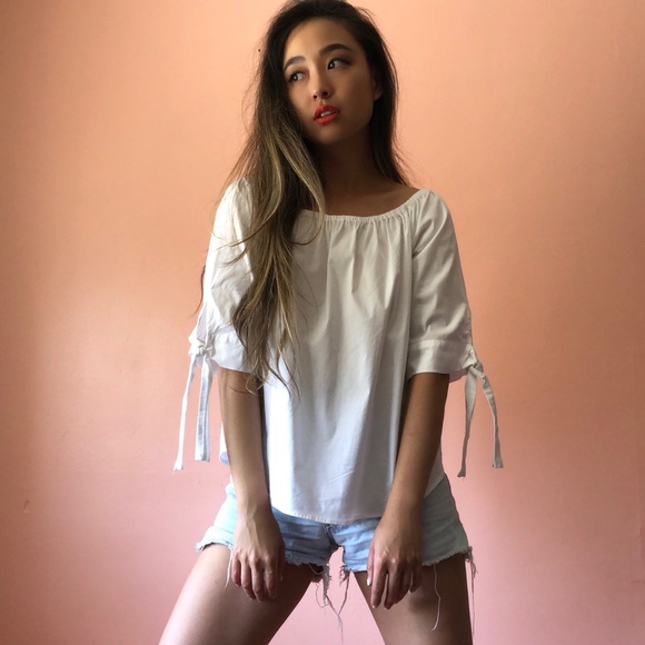 Zara Off And On Shoulder Blouse - Picture 2 of 4